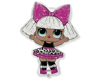 Foil balloon 14" FX - LOL: Diva,  unpacked (flat)