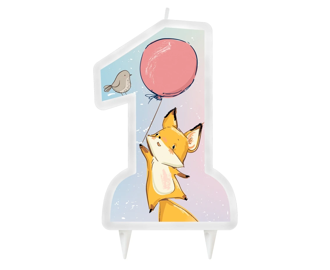 candle "1st Birtdhay" - Fox EOL