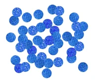 Foil confetti Circles, 2 cm, 250g, holographic blue EOL