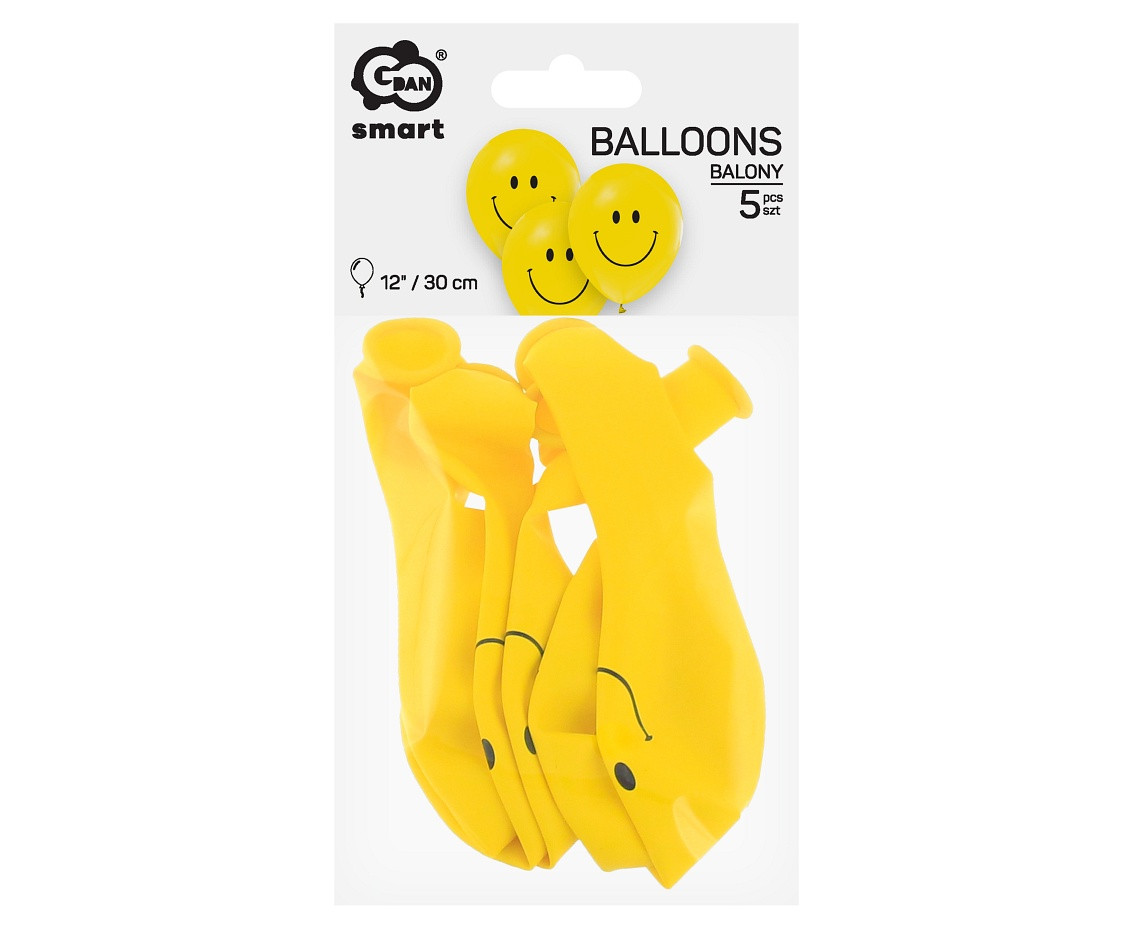 Balloons Smile, 12" / 5 pcs.