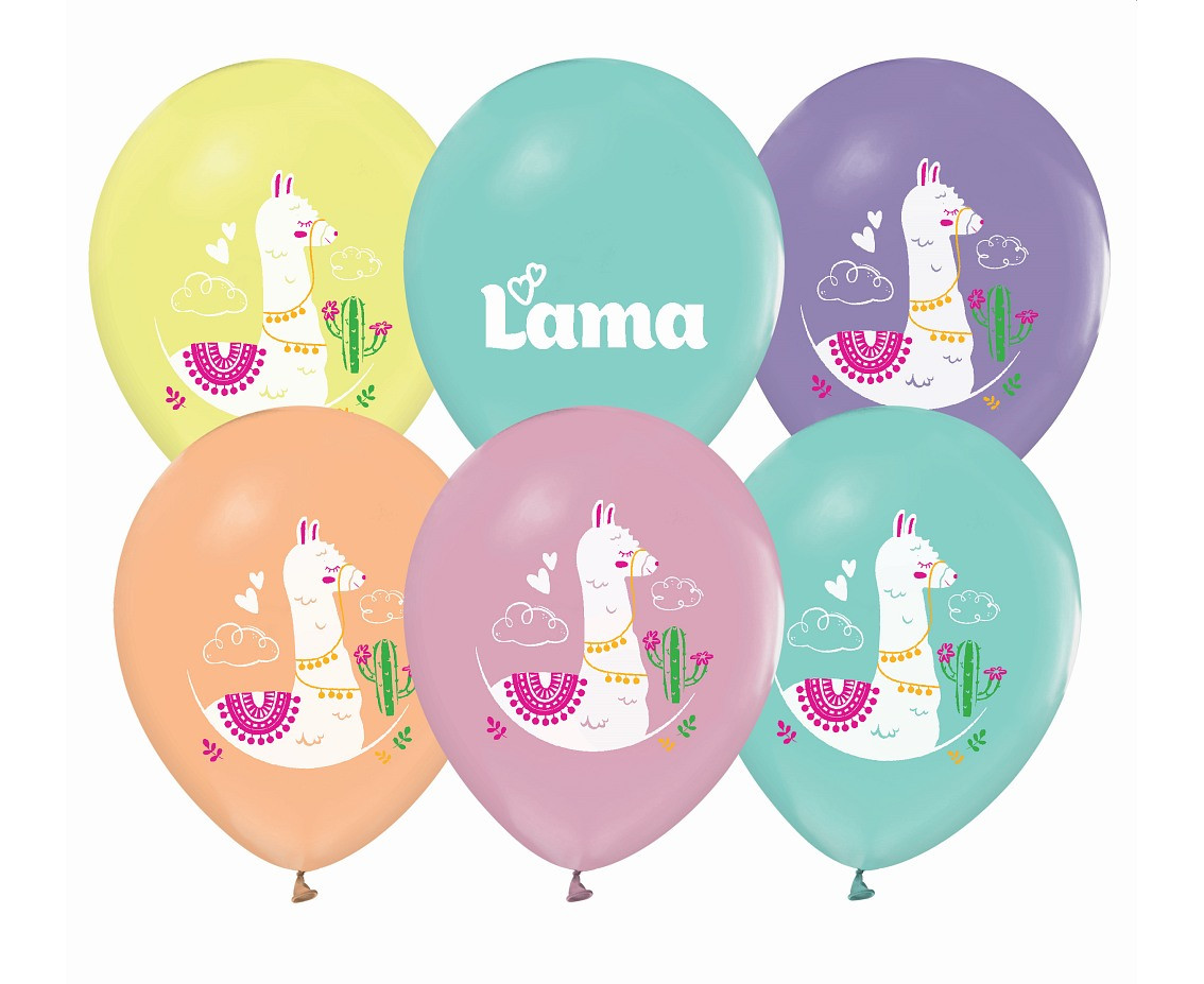 Balloon Llamas, 12" / 5 pcs.