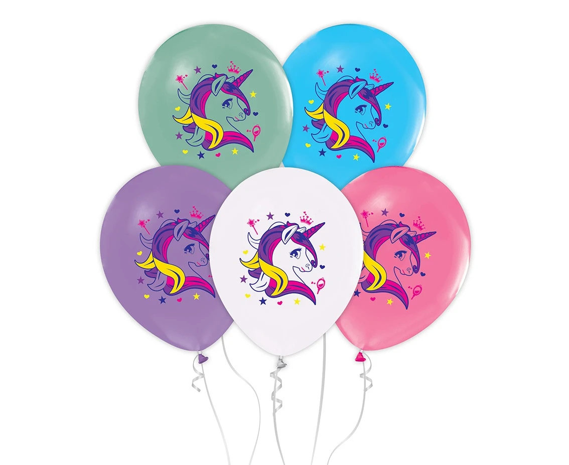 Balloons Unicorns, 12" / 5 pcs.