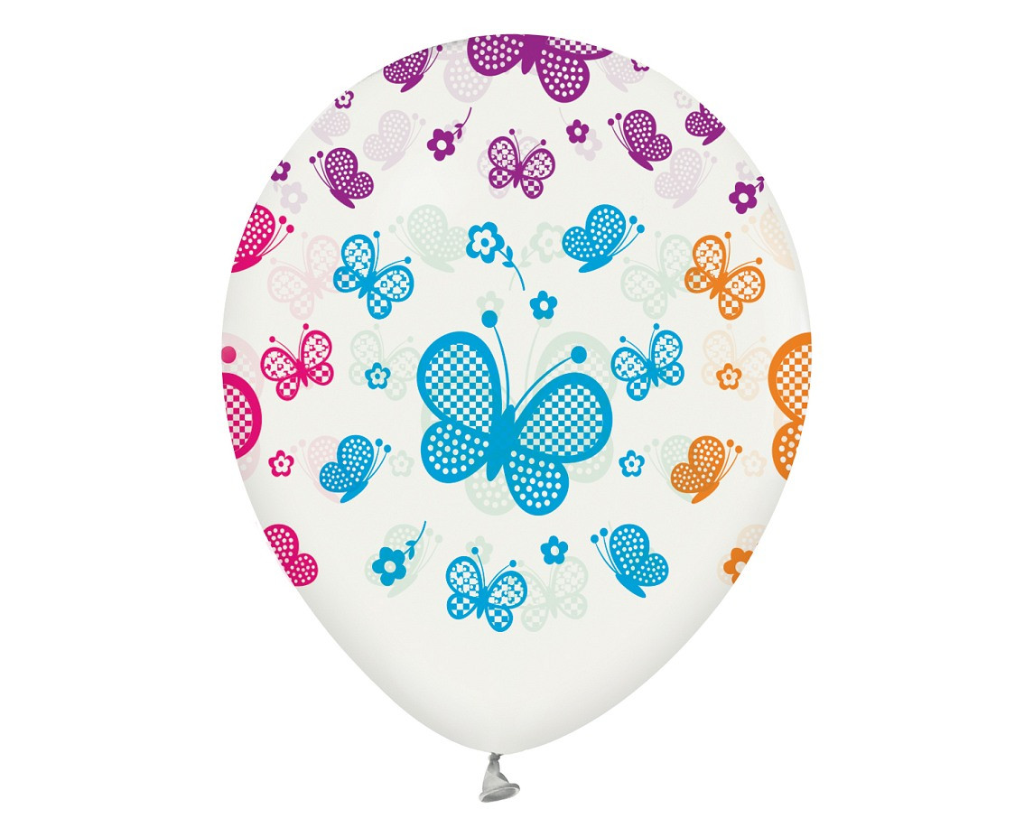 Balloons Butterflies, 12" / 5 pcs.