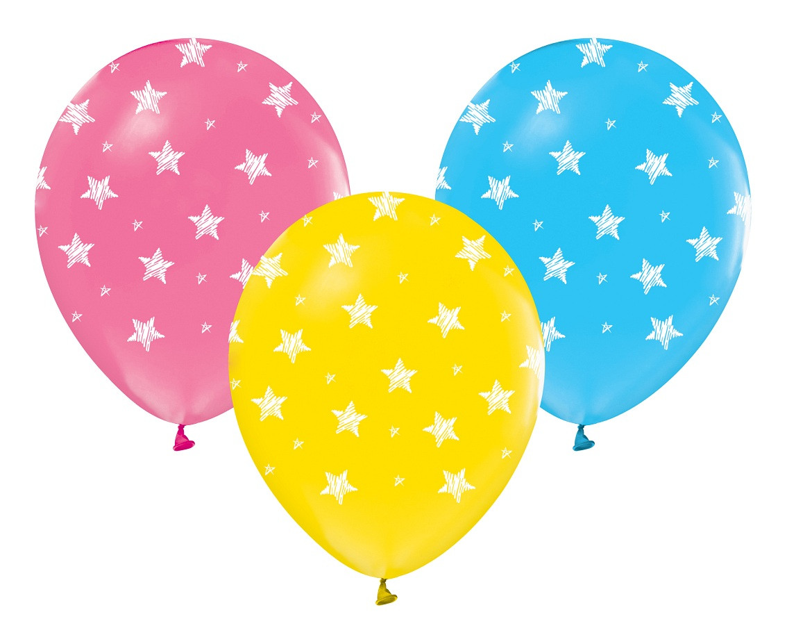 Balloons Stars, 12" / 5 pcs.