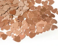 Paper confetti Hearts, rose-gold, 12 g