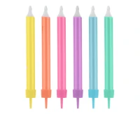 Candles Jumbo, assorted, 12 pcs