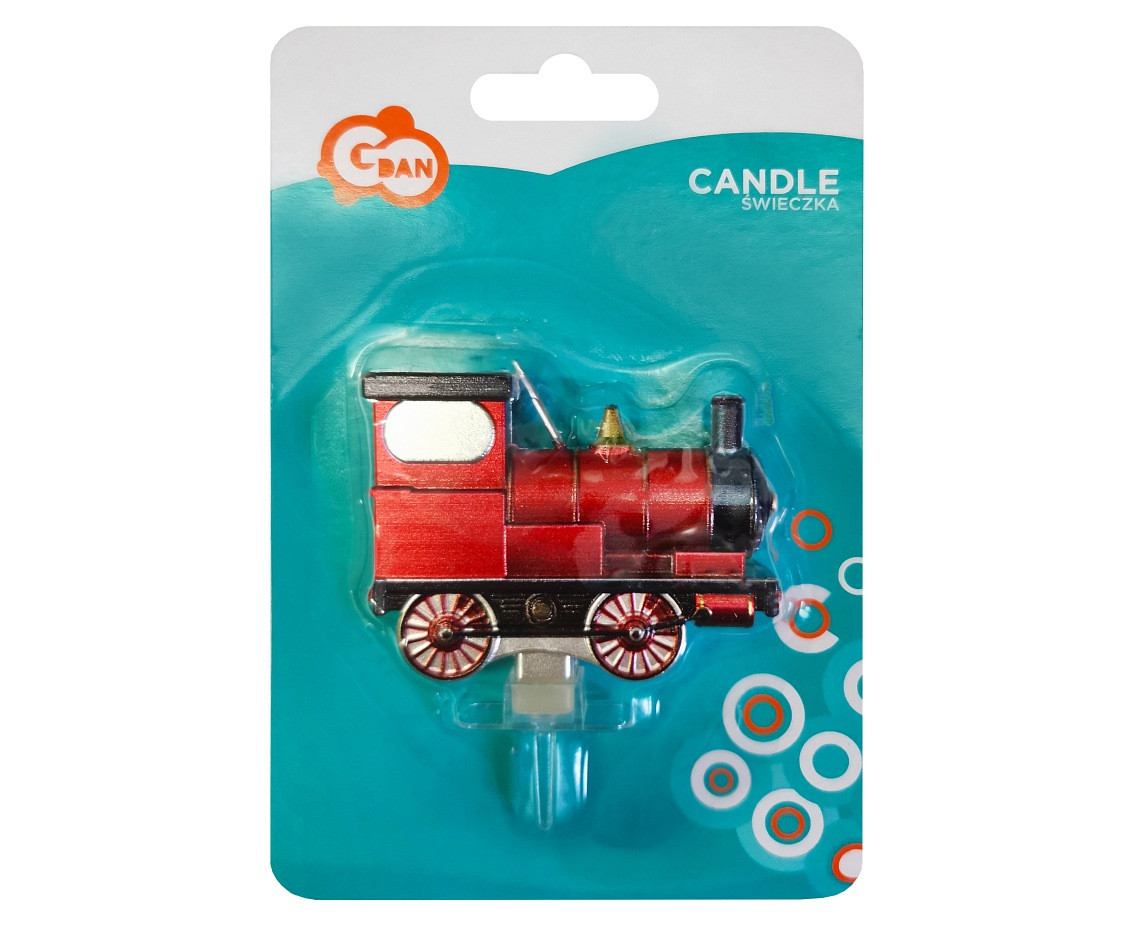 Steam Train Candle, metallic EOL