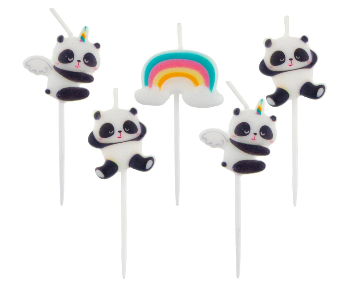 Pick candles Panda, 5 pcs EOL