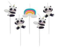 Pick candles Panda, 5 pcs EOL