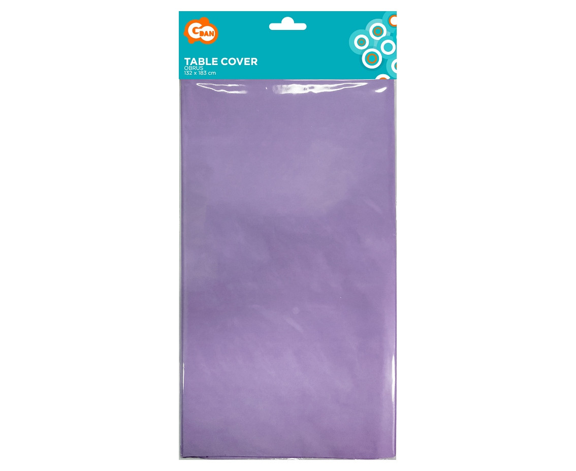 Paper tablecloth lavender, size 132 x 183 cm