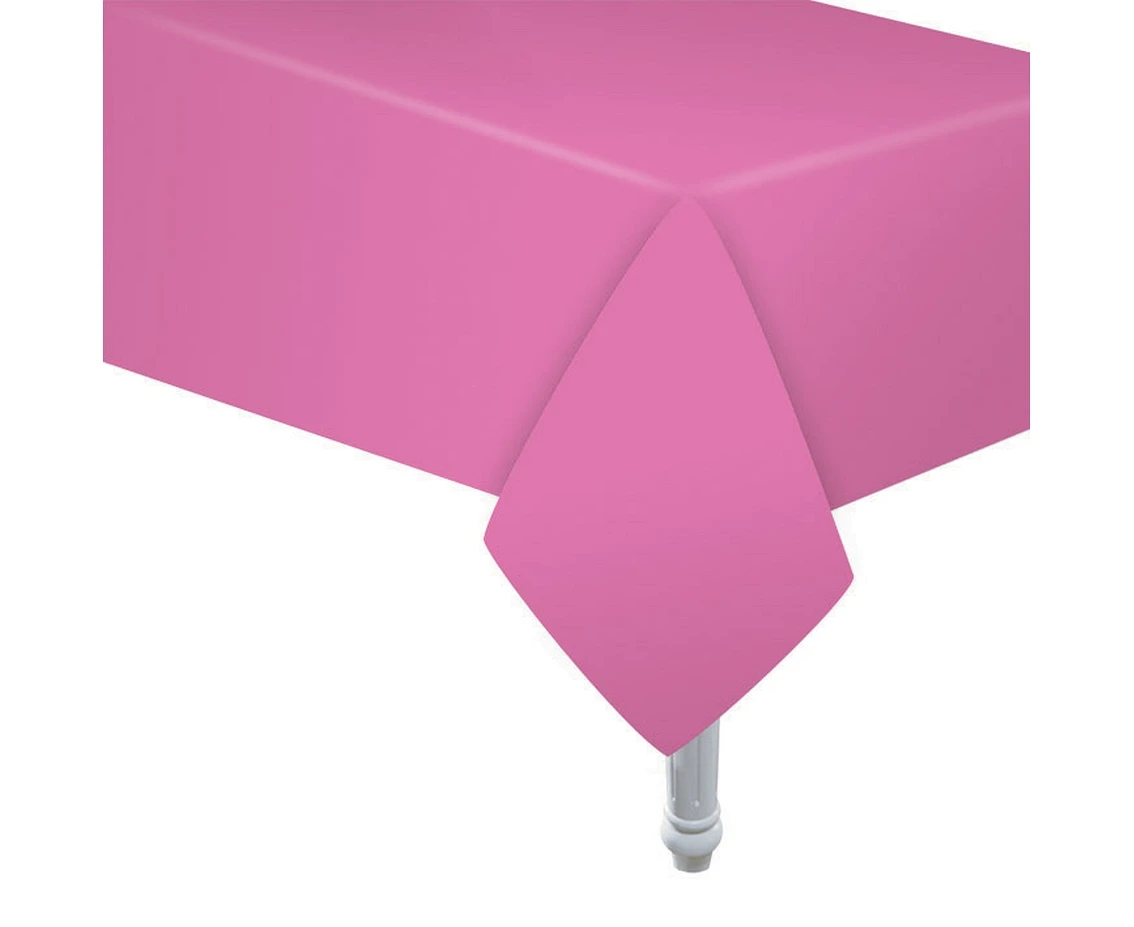 Paper tablecloth pink, size 132 x 183 cm