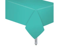 Paper tablecloth light blue, size 132 x 183 cm