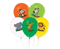 Balloons Safari, 12" / 5 pcs.