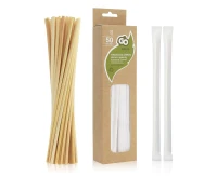 Wheat straws wrapped in paper, 5 x 200 mm / 50 pcs. EOL