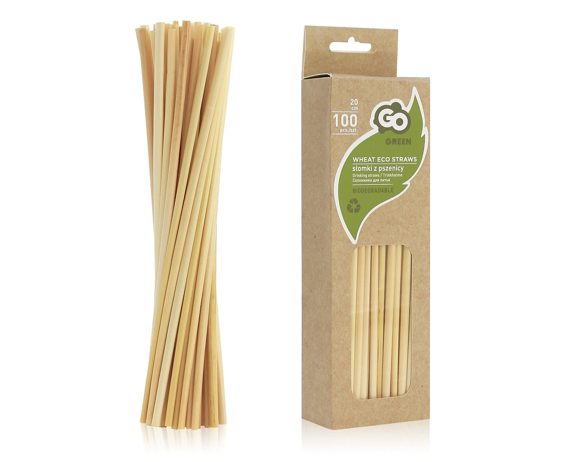 Wheat straws, 5 x 200 mm / 100 pcs. EOL