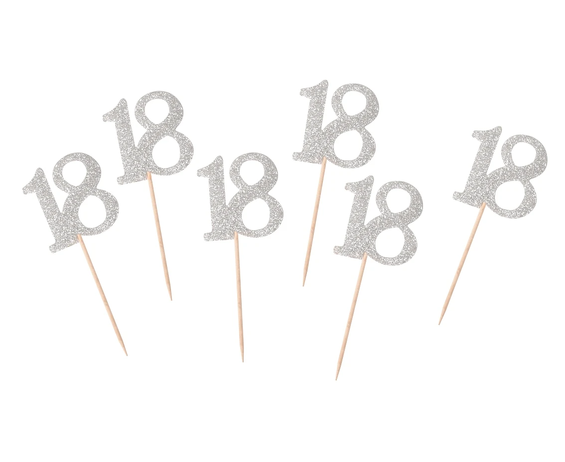B&C Picks 18, silver, 6 pcs