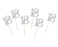B&C Picks 18, silver, 6 pcs