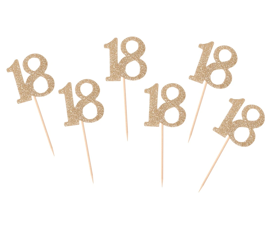 B&C Picks 18, gold, 6 pcs