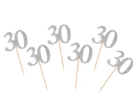 B&C Picks 30, silver, 6 pcs