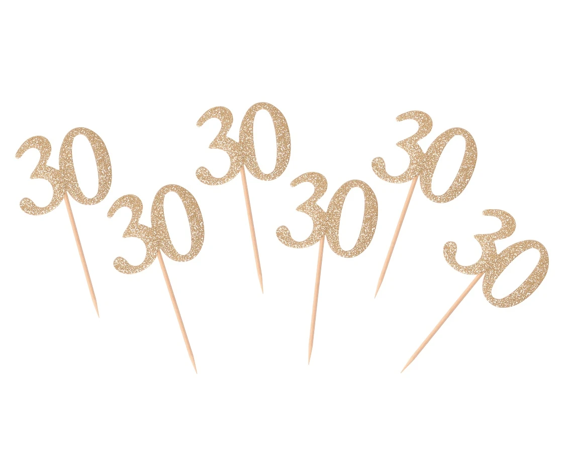 B&C Picks 30, gold, 6 pcs