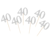 B&C Picks 40, silver, 6 pcs