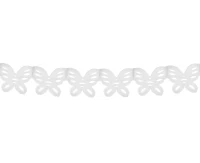 Butterfly Garland, white, 360 cm