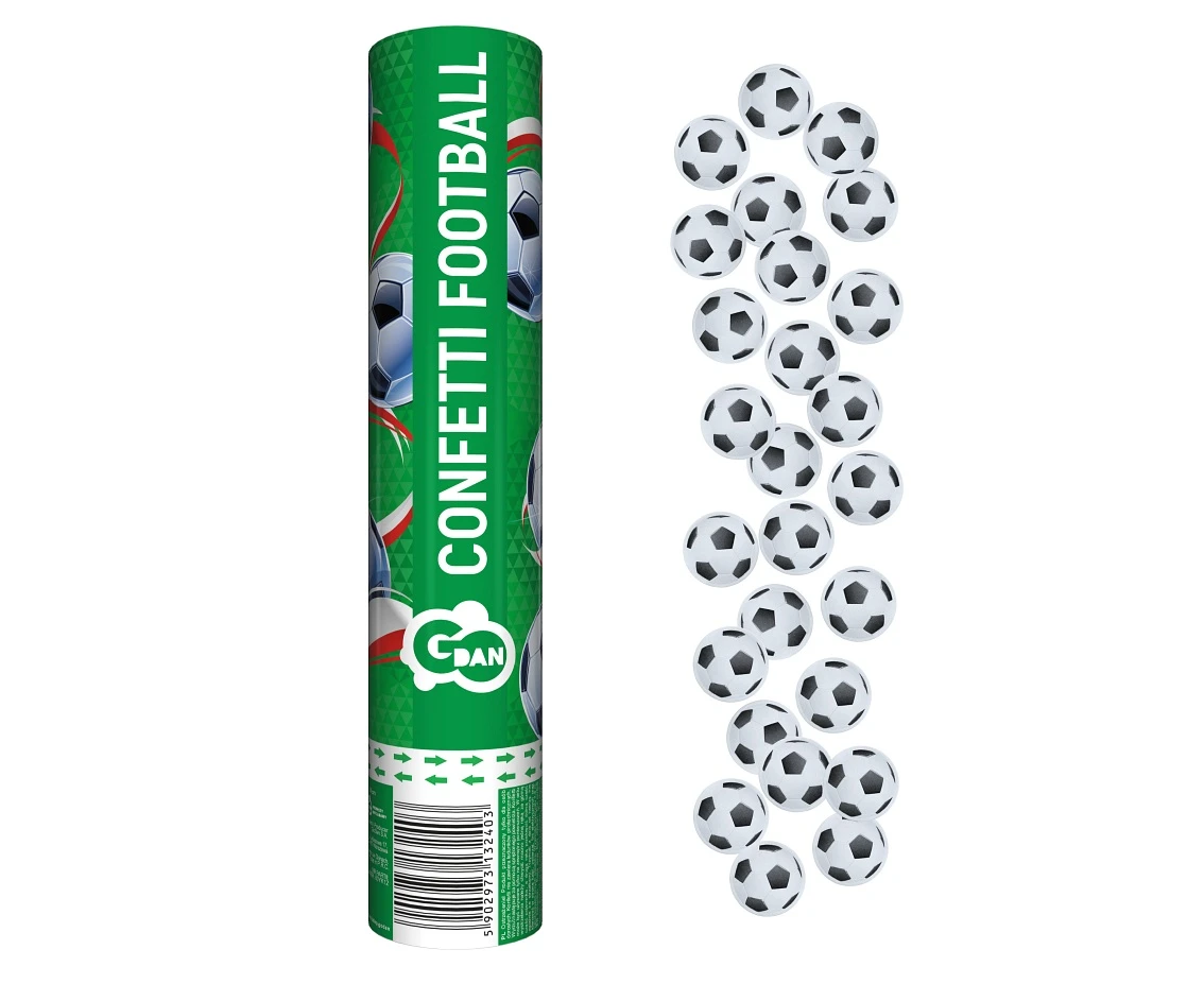 Confetti cannon Football Game, 30 cm