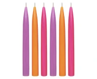 Eco birthday candles, bee wax, assorted, size 9 x 1 cm, 12 pcs EOL