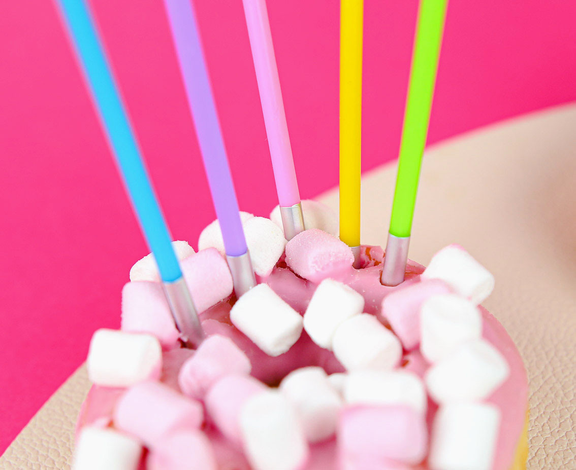 Birthday candles Pastels, size 14.5 cm, 10 pcs.