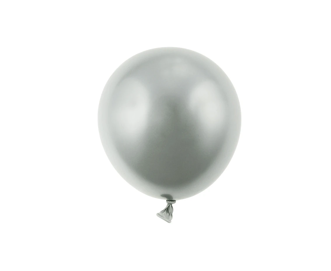 Balloons B&C 5", platinum silver, 20pcs