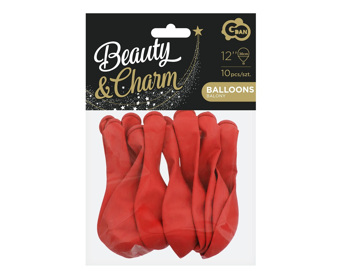 Balloons B&C 12", pastel red, 10pcs