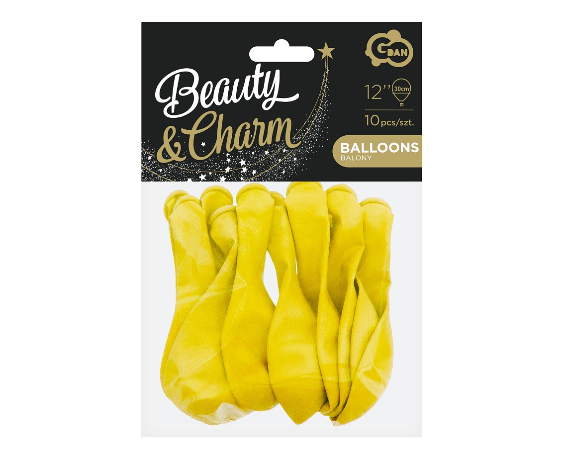 Balloons B&C 12", pastel yellow, 10pcs