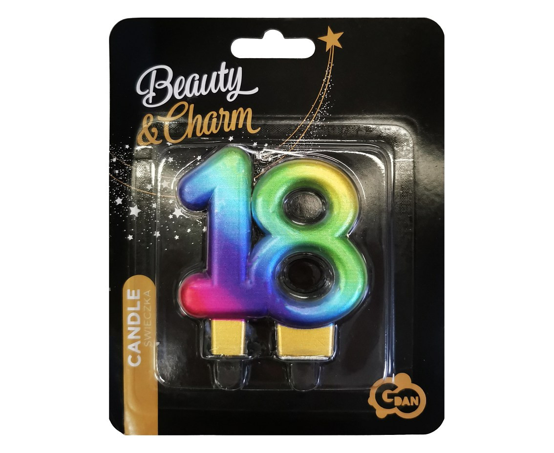 Candle number 18, galaxy, 7,5 cm