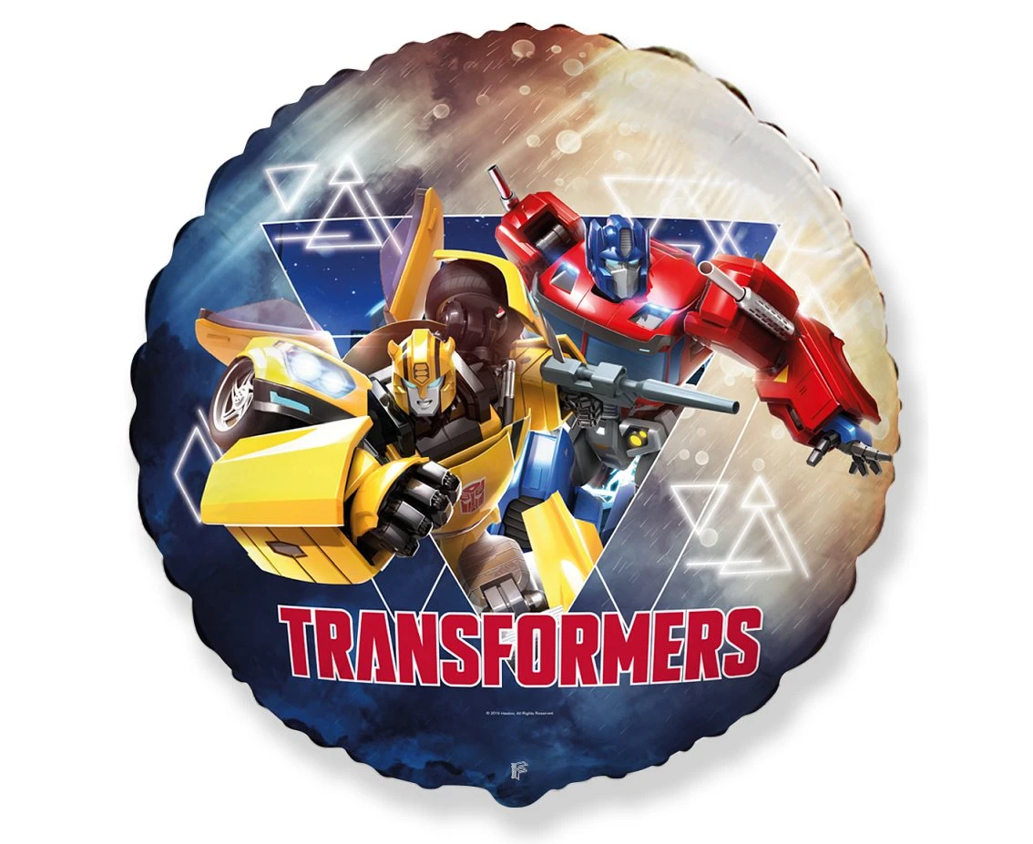 Foil balloon 18" FX - Transformers - friends,  unpacked (flat)