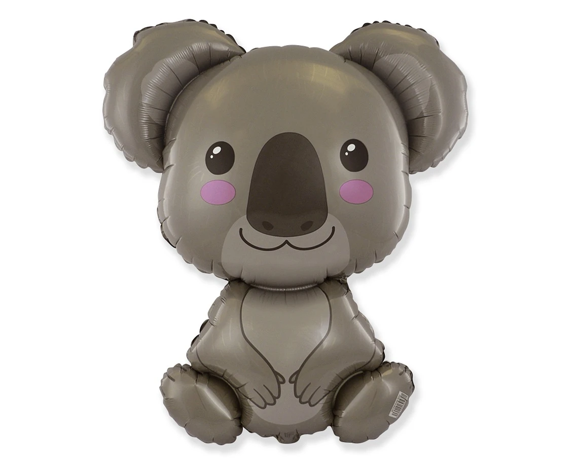 Foil balloon 14" FX - Koala,  unpacked (flat)