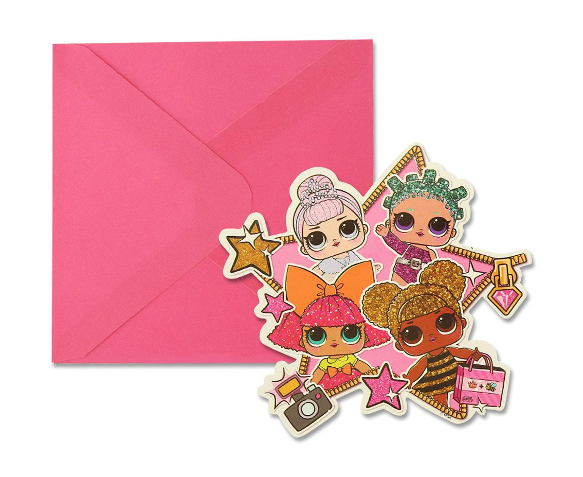 Invitations LOL Glitterati, 6 pcs