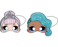 Paper masks LOL Glitterati, 6 pcs