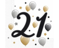 Paper napkins Balloons - 21, 33x33 cm, 20 pcs EOL