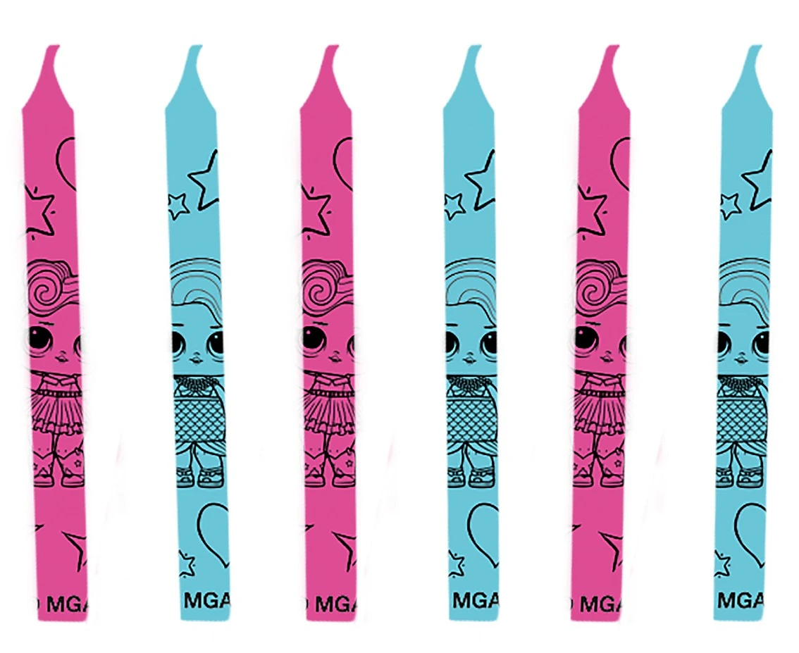 Candles LOL Glitterati, 12 pcs EOL