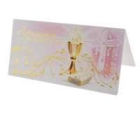 1st communion invitations, pink, 10 pcs.