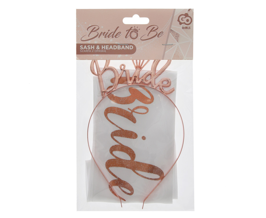 Sash and headband set Bride,