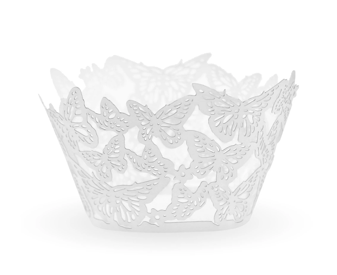 Butterfly cupcake holders, 6 pcs