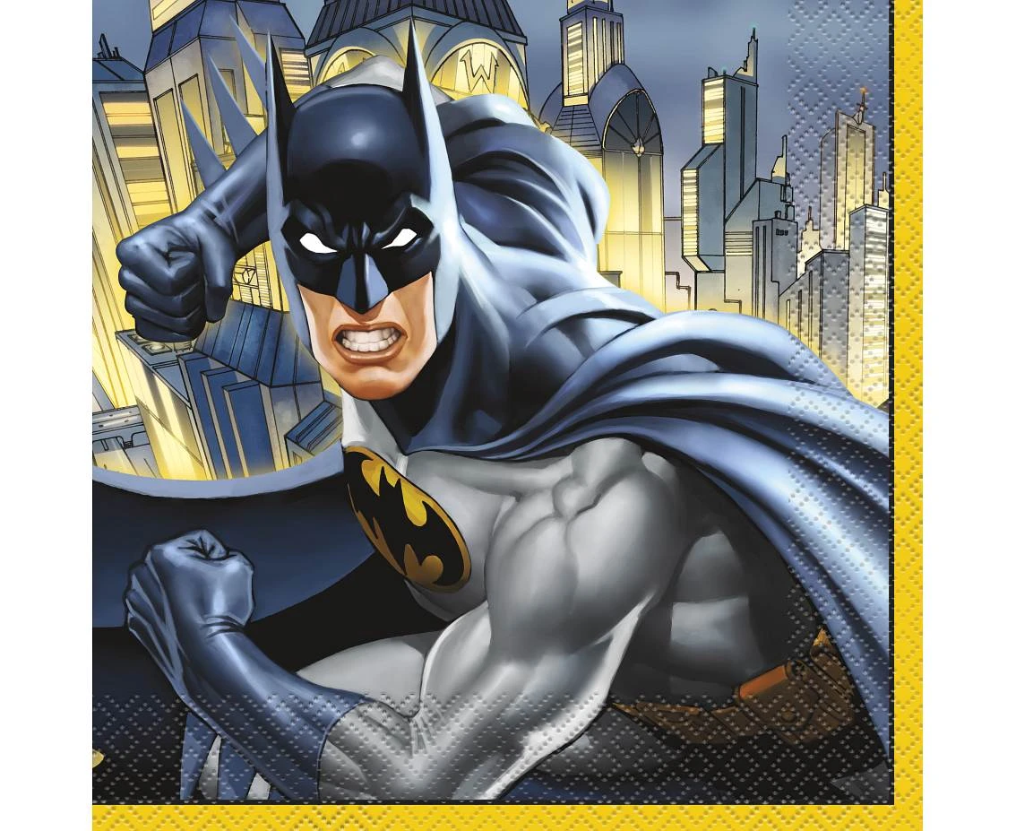 Paper napkins Batman, 33x33 cm, 16 pcs