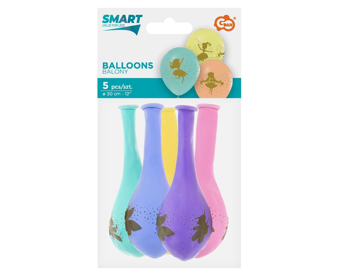 Balloons Fairy, 12" / 5 pcs.