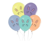 Balloons Rabbits, 12" / 5 pcs.