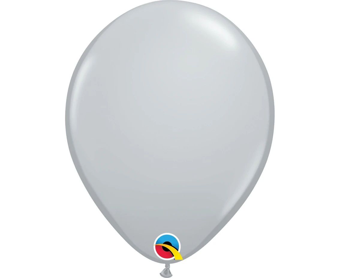 Balloons Anagram 5", QL pastel grey, 100pcs EOL