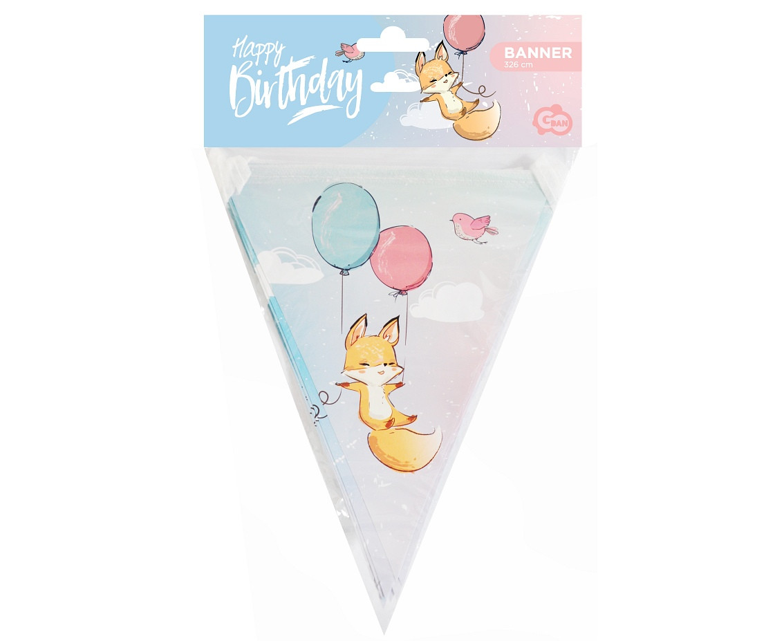 Flag_GD banner HB Fox, 11 flags, 326 cm EOL