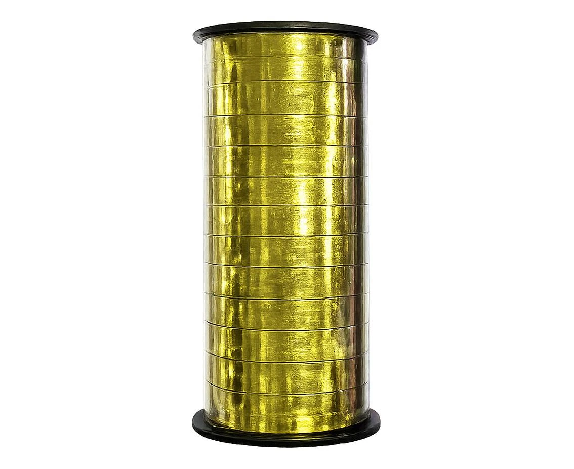 Ribbon metallic gold, 100 y (92 m)