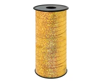 Holographic ribbon, gold, 100y (92 m)