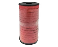 Glitter deco ribbon, red, 100y (92 m) EOL
